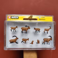 NOCH 15742 Skala H0, Figurer Alpina Djur/Figures Alpine Animals