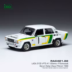 Skala 1/43 LADA 2105 VFTS #1 Barum Rallye Vltava Příbram 1988 fr IXO Models