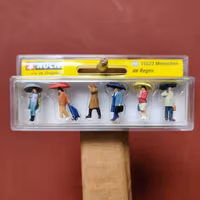 NOCH 15523 Skala H0, Figurer Människor under regn/Figures People in the Rain