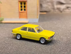 Skala 1/87 - BMW 323i, Gul/Yellow fr Brekina