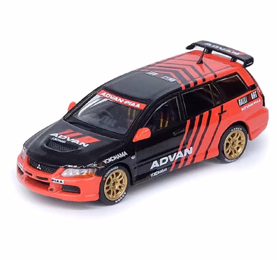 Skala 1/64 MITSUBISHI LANCER EVOLUTION IX Wagon "ADVAN" Livery fr Inno64