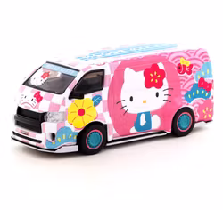 Skala 1/64 Toyota Hiace Widebody - Hello Kitty Capsule Summer Festival fr Inno64