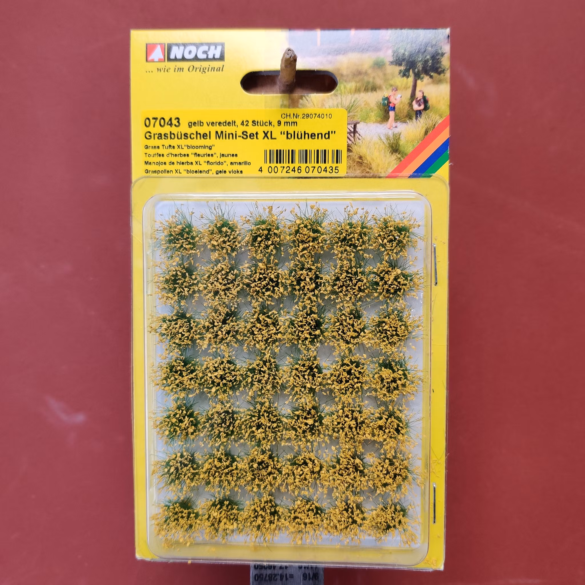 NOCH 07043 Blommande grästuvor XL/Grass Tufts Mini Set XL blooming 42 stycken/pcs