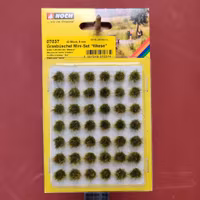 NOCH 07037 Grästuvor mini äng/Grass Tufts Mini Set Meadow 42 stycken/pcs