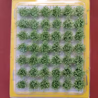 NOCH 07034 Plantering grästuvor mini/Grass Tufts Mini Set “Field plants" 42 stycken/pcs