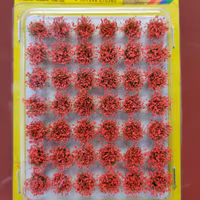 NOCH 07035 Blommande Grästuvor mini/Grass Tufts Mini Set “blooming" 42 stycken/pcs