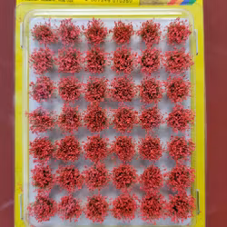 NOCH 07035 Blommande Grästuvor mini/Grass Tufts Mini Set “blooming" 42 stycken/pcs