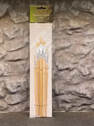 Konstnärs-pensel-set med 5 olika, Storlek av Pensel 0-16 från Artino