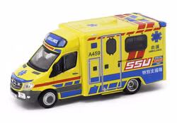 Skala 1/64 Mercedes-Benz Sprinter FL HKFSD Ambulance SSU (A459) fr Tiny Toys