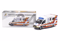 Skala 1/64 MERCEDES-BENZ Sprinter HKFSD Ambulance (A186) fr Tiny Toys