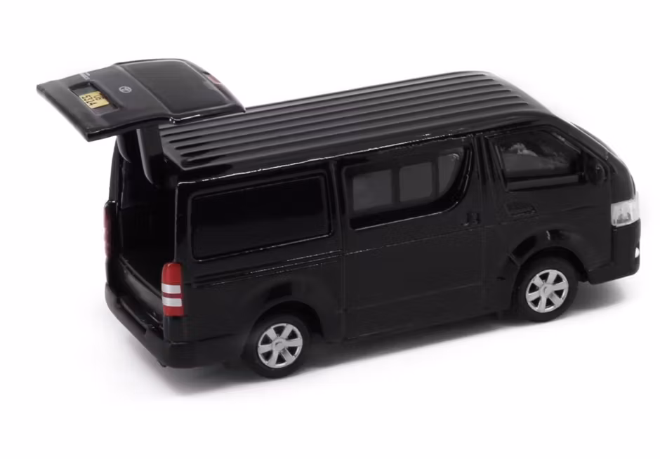 Skala 1/64 Toyota Hiace (Black) fr Tiny Toys