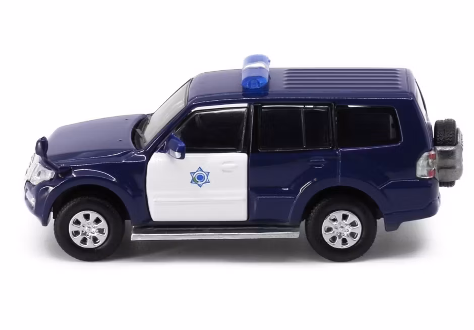 Skala 1/64 Mitsubishi 2015 Pajero - Macau Customs/Tull fr Tiny Toys