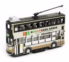 Skala 1/120 Hong Kong Tram - Kowloon Motor Bus Livery fr Tiny Toys