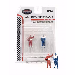 Skala 1/43, AD-76451 Racing Legends - 90s, 2 Metal figures- American Diorama