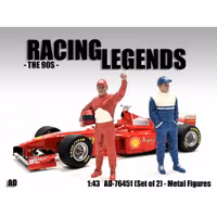 Skala 1/43, AD-76451 Racing Legends - 90s, 2 Metal figures- American Diorama