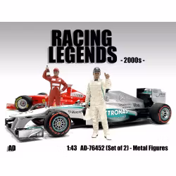 Skala 1/43, AD-76452 Racing Legends - 2000s, 2 metal figures- American Diorama