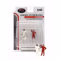 Skala 1/43, AD-76452 Racing Legends - 2000s, 2 metal figures- American Diorama