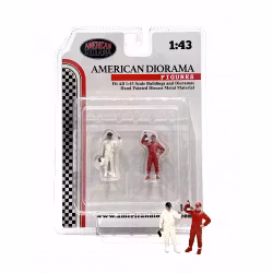 Skala 1/43, AD-76452 Racing Legends - 2000s, 2 metal figures- American Diorama