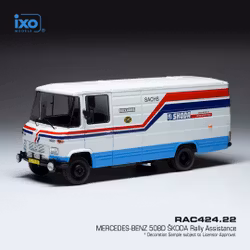 Skala 1/43 MERCEDES-BENZ 508D ŠKODA Rally Assistance fr IXO Models