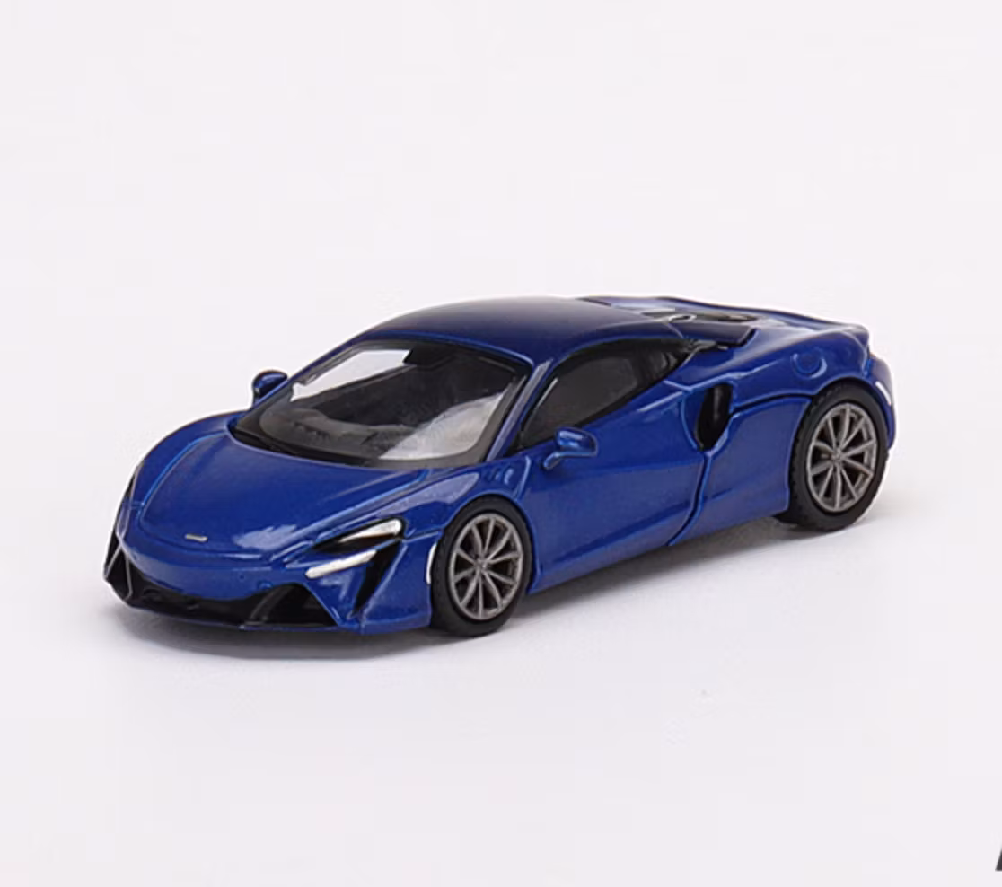 Skala 1/64 - McLaren Artura Volcano Blue fr MINI GT