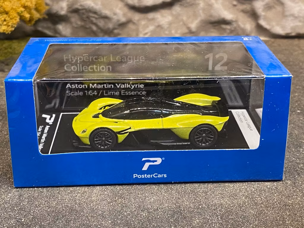 Skala 1/64 - Aston Martin Valkyrie, Lime Essence fr Poster Cars