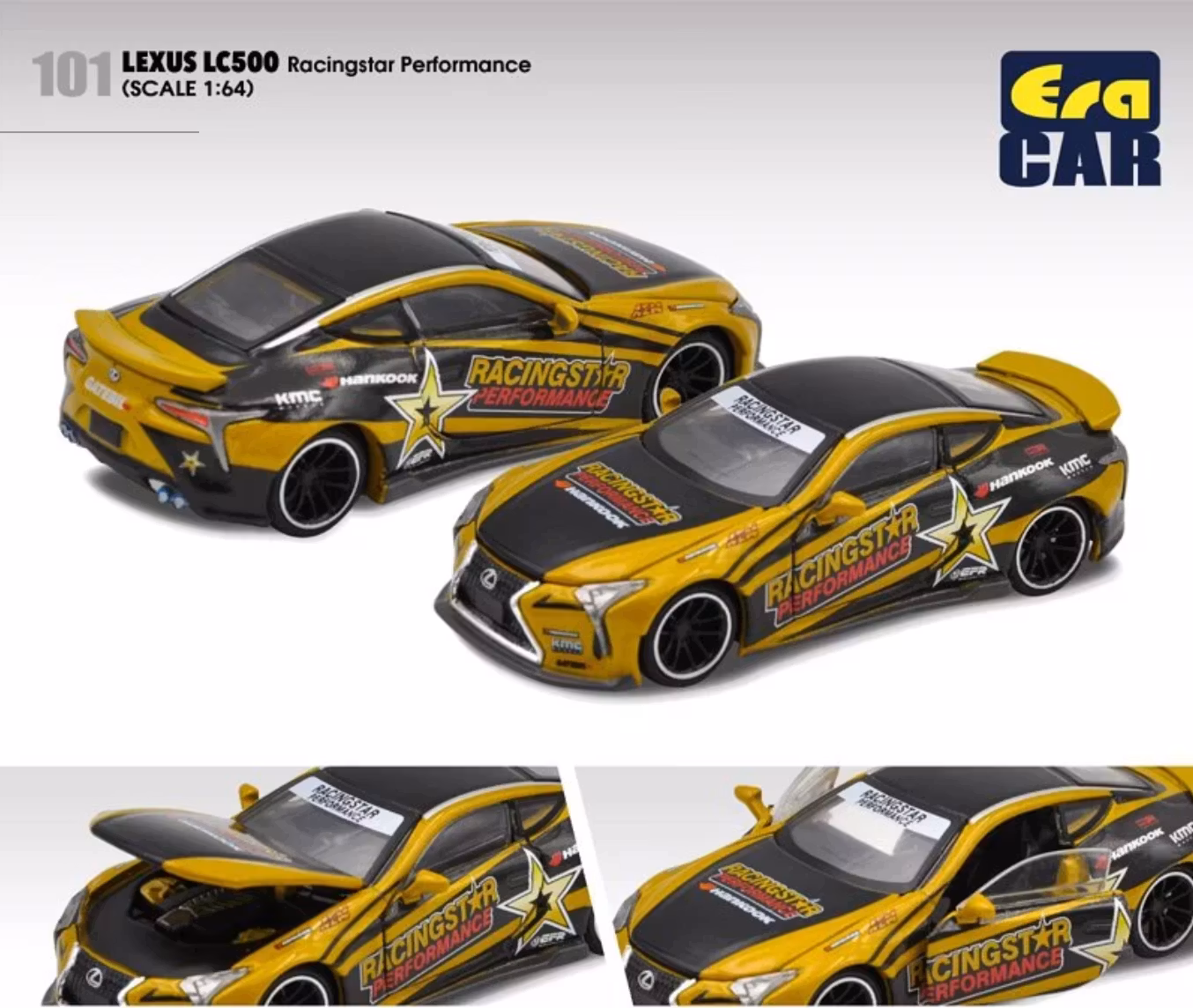 Skala 1/64 ERA#101 LEXUS LC500 Racingstar Performance fr ERA CAR