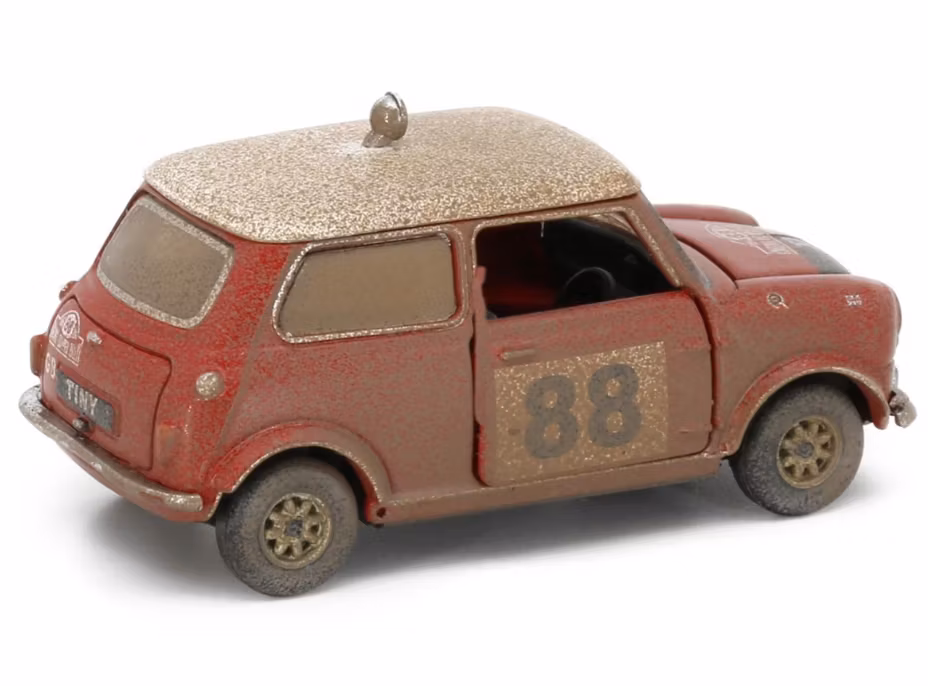 Skala 1/64 (1/50)- Mini Cooper Rally #88 Mud Weathered ATC65330 fr Tiny
