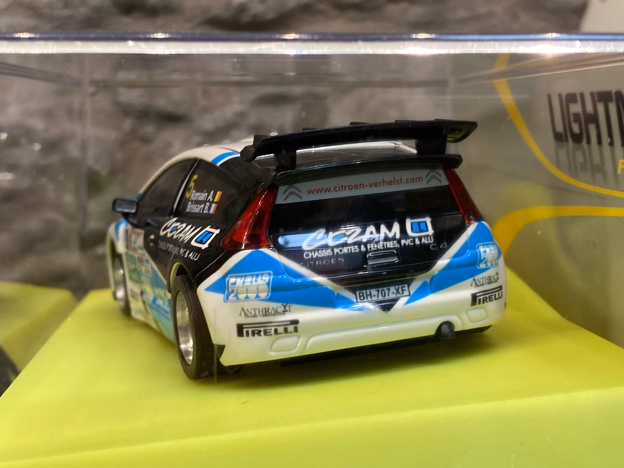 Skala 1/32 Analog Bil till Bilbana: Citroen C4 WRC - Cezam, Lightning fr NINCO