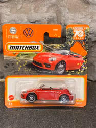 Skala 1/64 Matchbox 70-years - Volkswagen Beetle Convertible 19' red