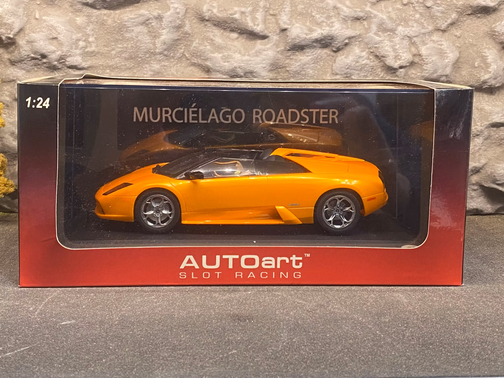 Skala 1/24 Analog Slotcar - Lamborghini Murciélago Roadster fr AUTOart Slot Racing