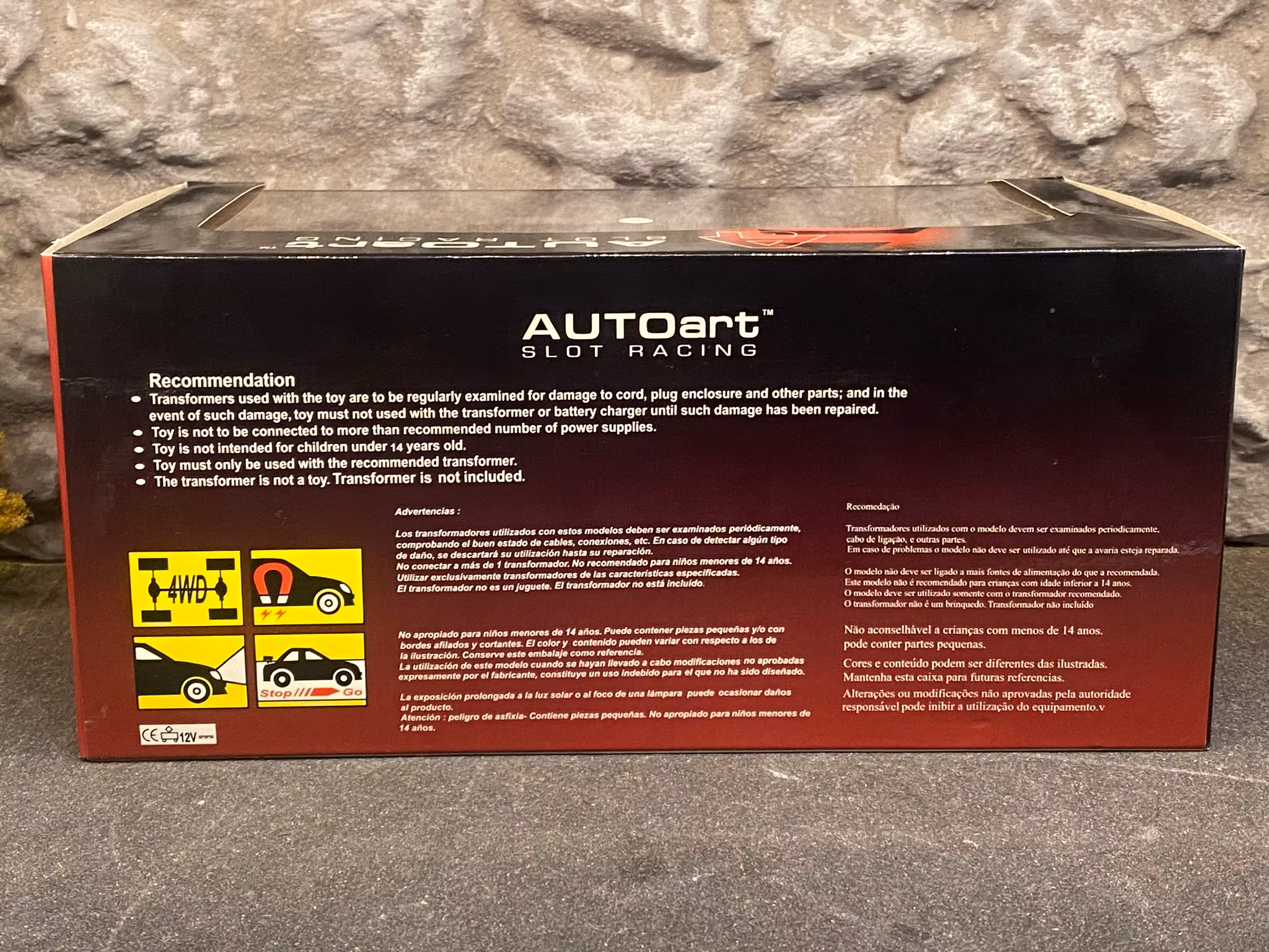 Skala 1/24 Analog Slotcar - Lamborghini Murciélago Roadster fr AUTOart Slot Racing