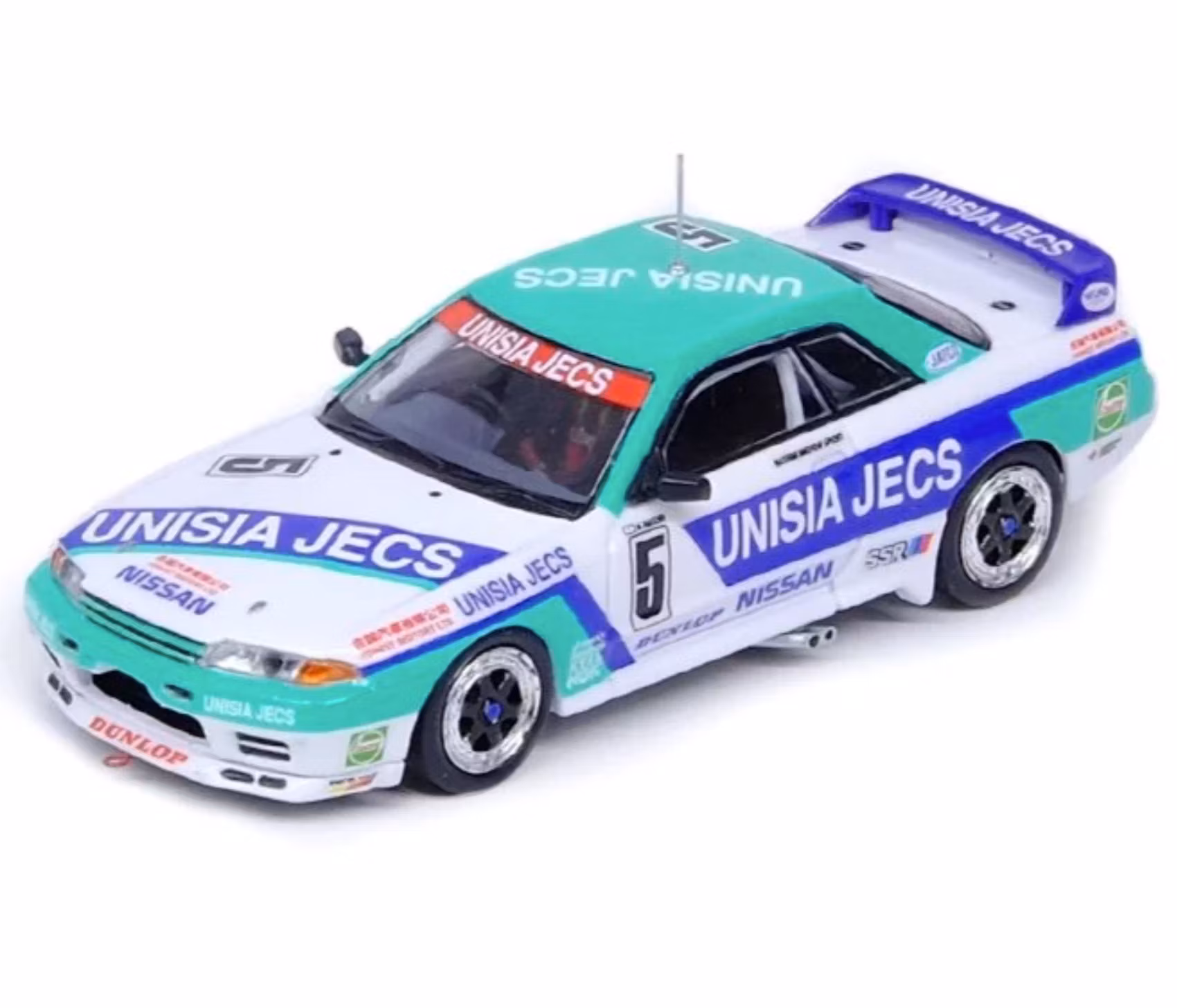 Skala 1/64 NISSAN SKYLINE GTS-R (R32) #5 "UNISIA JECS" 1992 - Masahiro Hasemi fr Inno64