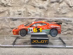Skala 1/28 Analog Slotcar: Ferrari 430 "Rally Forato" Race, Wethered fr XLOT by NINCO