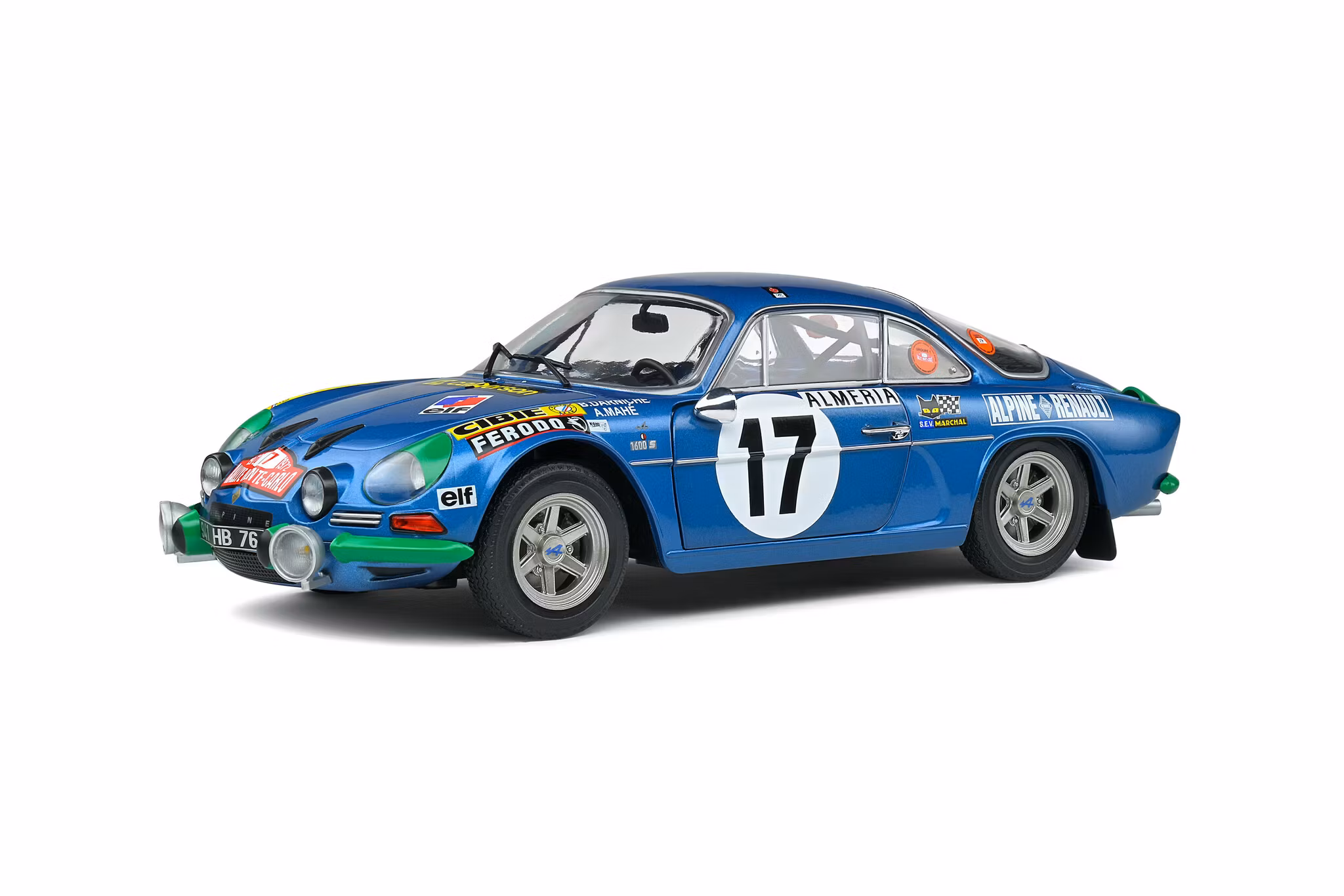 Skala 1/18 Alpine A110 1600S #17 Rallye De Montecarlo 1972 fr Solido Competition