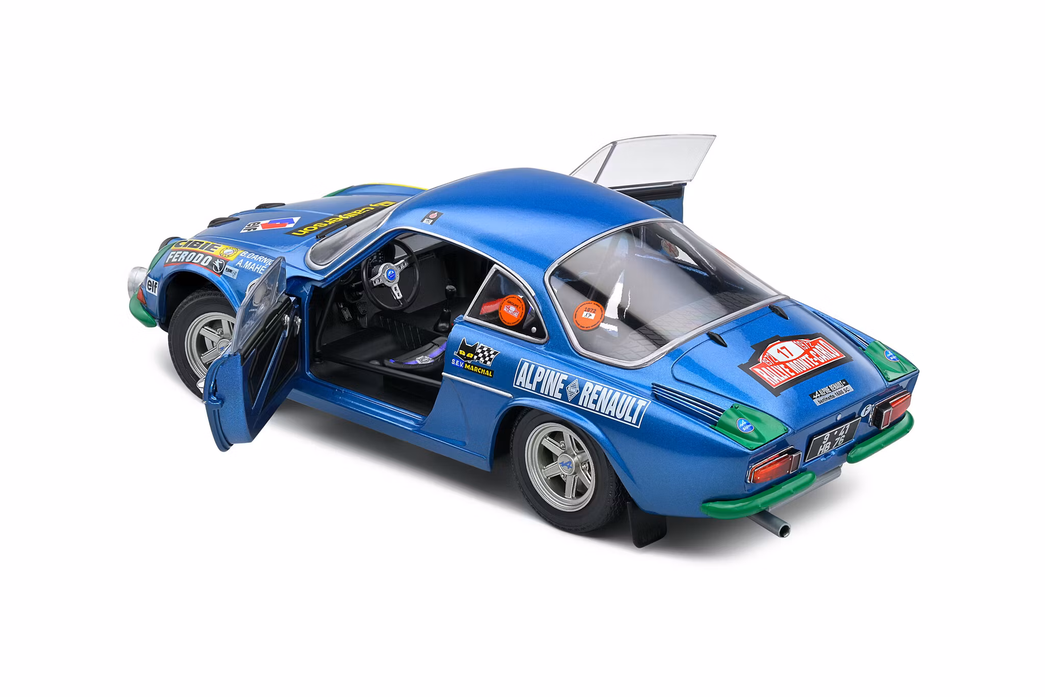 Skala 1/18 Alpine A110 1600S #17 Rallye De Montecarlo 1972 fr Solido Competition