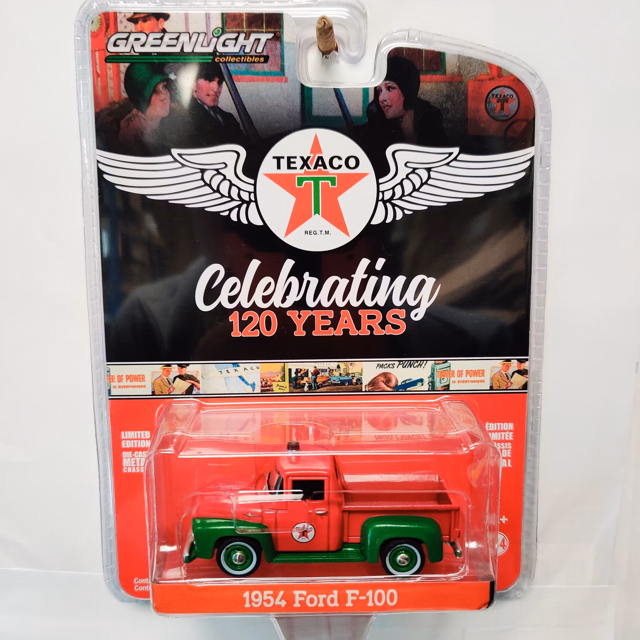 Skala 1/64 Ford F-100 1954 "TEXACO Celebrating 120 Years" fr Greenlight