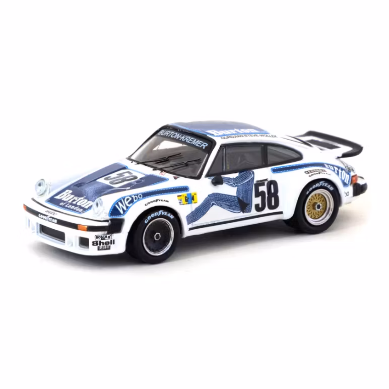 Skala 1/64 Porsche 934 Le Mans 24h 1977 #58 Class Win fr Minichamps/Tarmac Works
