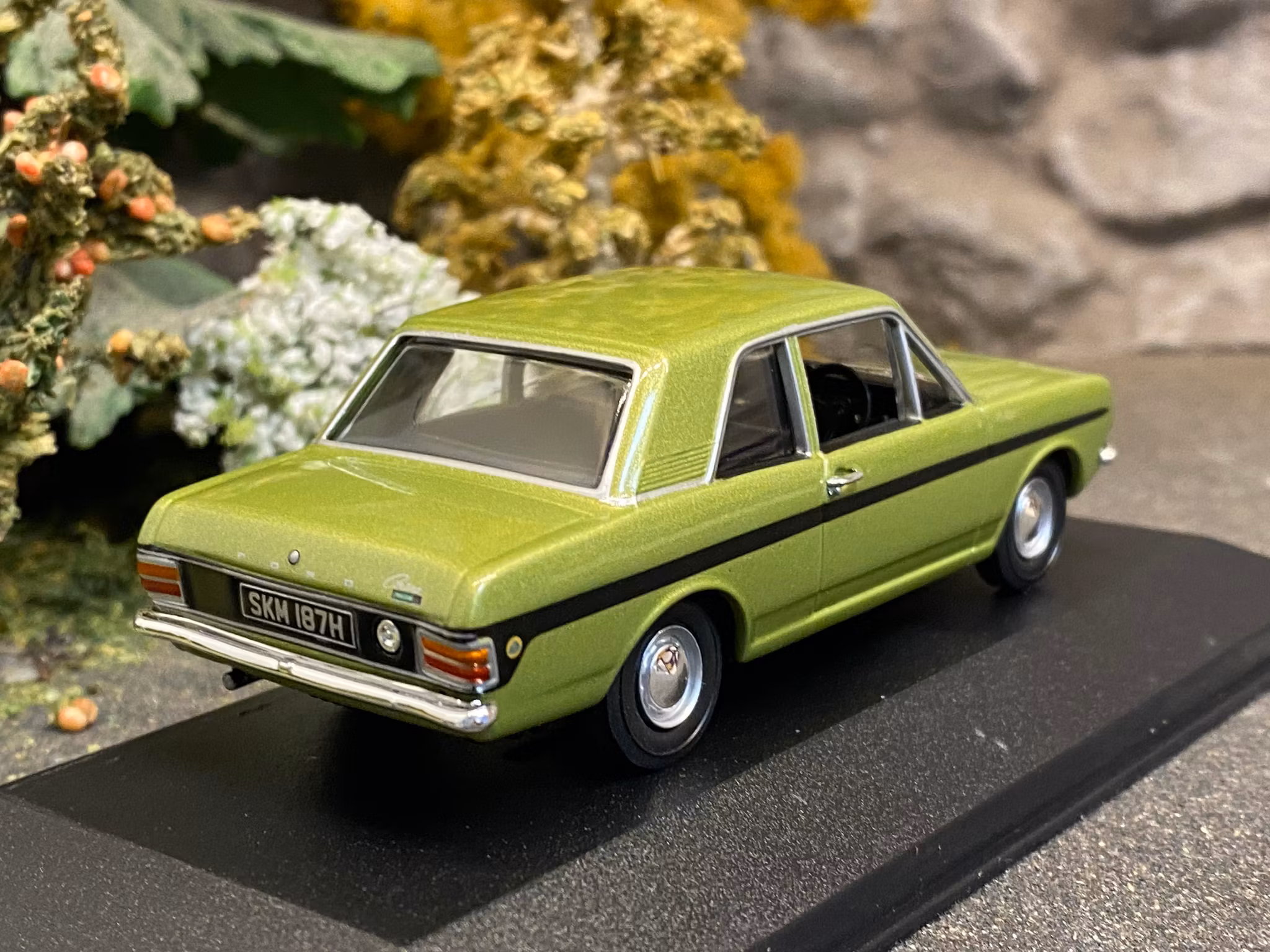 Skala 1/43 Ford Cortina MKII Lotus, Fern Green fr Corgi Vanguards