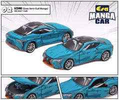 Skala 1/64 Lexus LC500 (Goes Semi-Gulf Manga) 02 fr ERA CAR