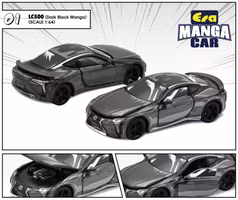 Skala 1/64 Lexus LC500 (Dark Black Manga) 01 fr ERA CAR