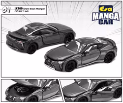 Skala 1/64 Lexus LC500 (Dark Black Manga) 01 fr ERA CAR