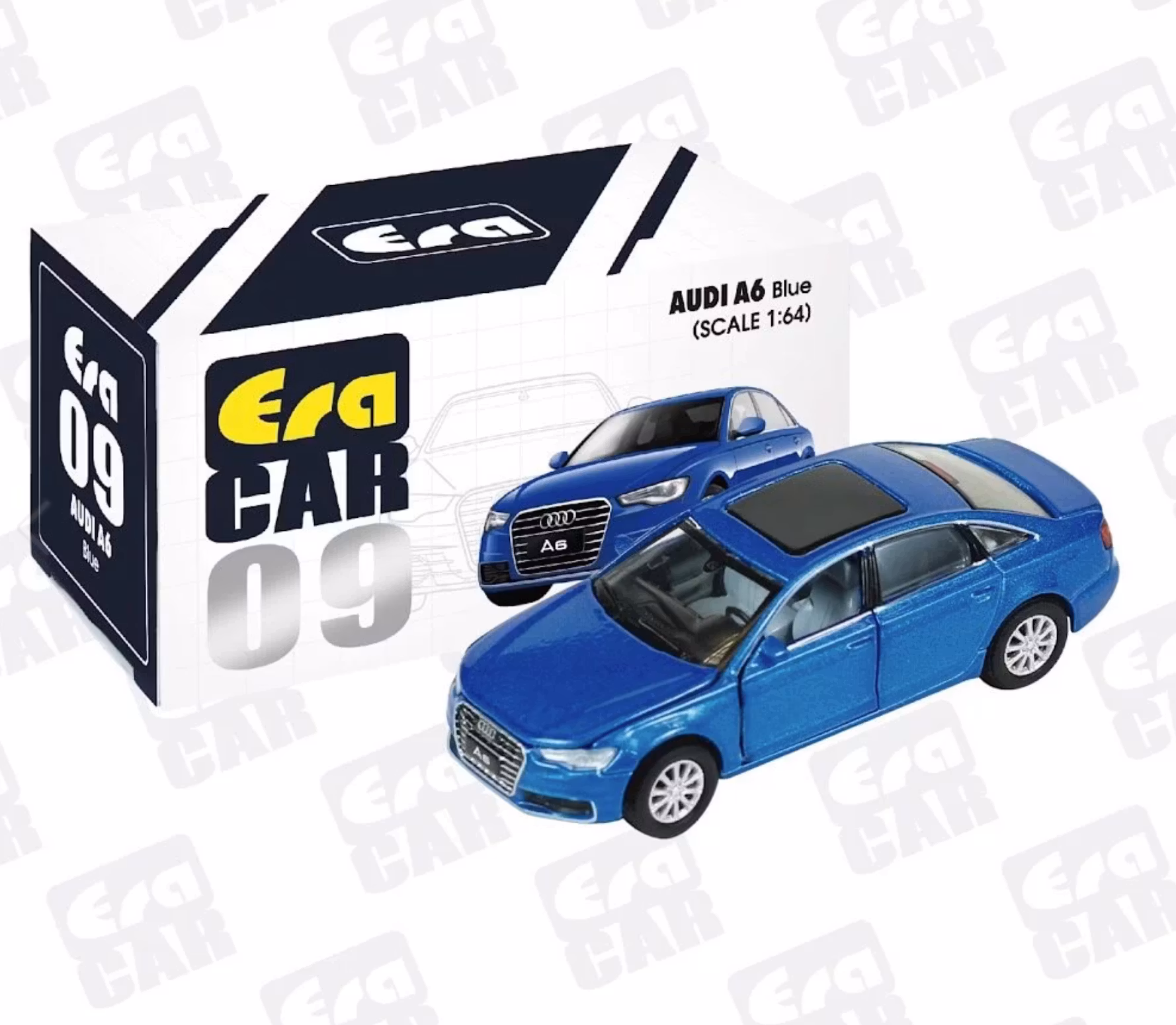 Skala 1/64 ERA#09 Audi A6 2009, Blue fr ERA CAR