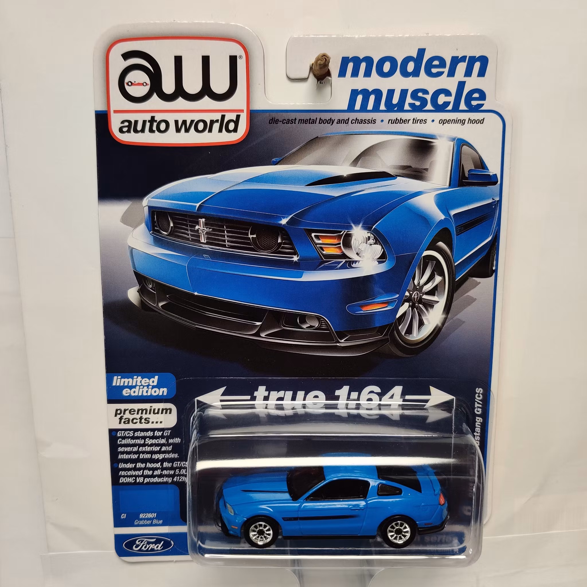 Skala 1/64 - Ford Mustang GT/CS 12' Rel.3 Ver.A från Auto World