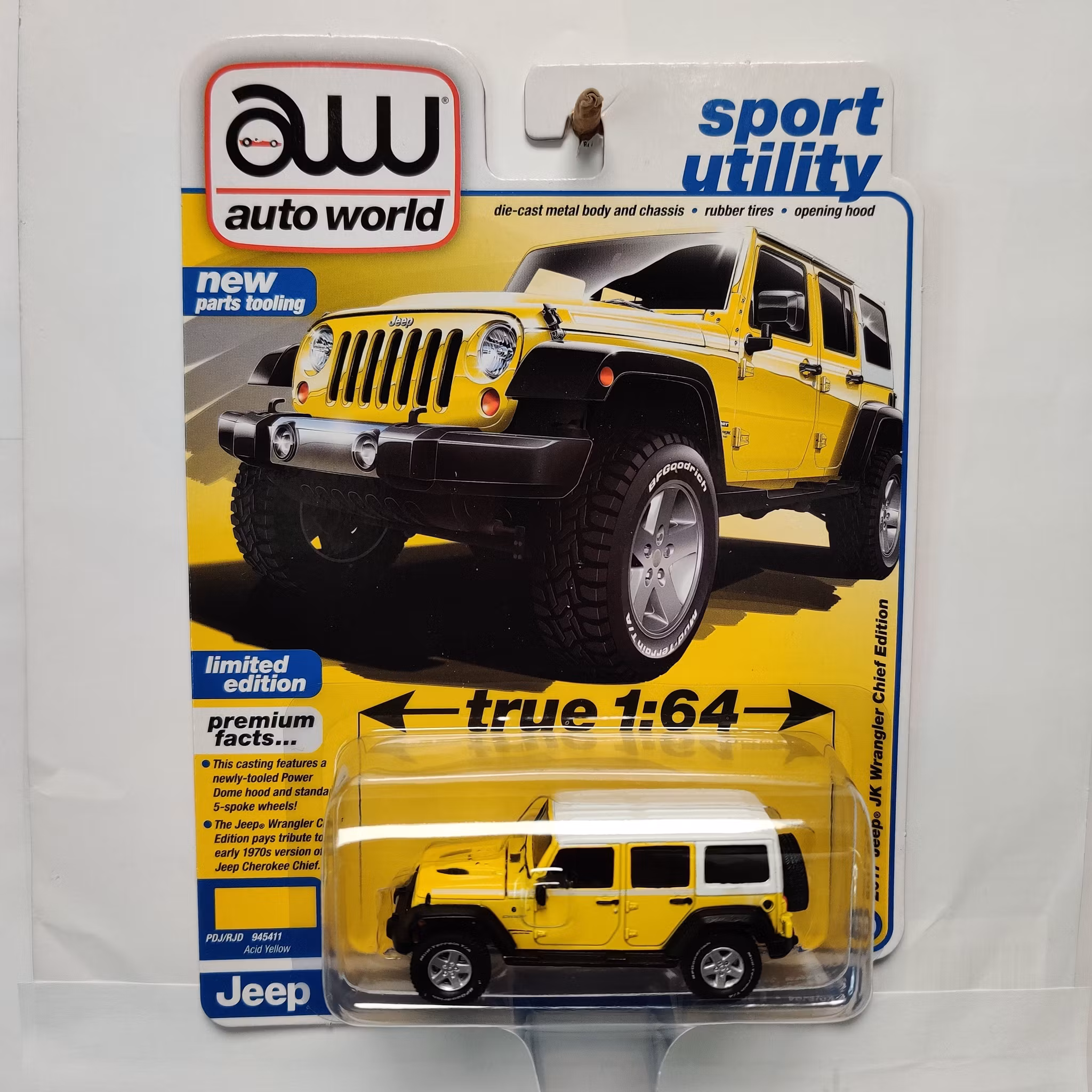 Skala 1/64 - Jeep JK Wrangler Chief Edition 17' Rel.3 Ver.A från Auto World