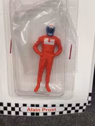 Skala 1/43, 0-scale figure, Alain Prost in red overalls fr Cartrix