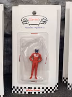 Skala 1/43, 0-scale figure, Alain Prost in red overalls fr Cartrix