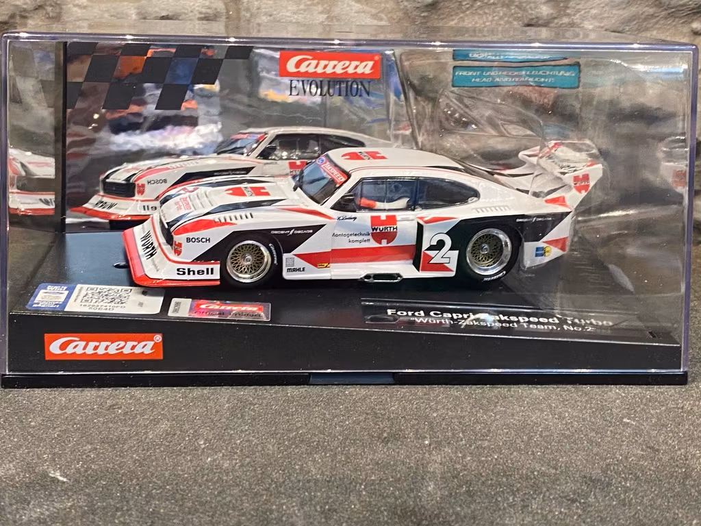 Skala 1/32 Analog slotcar fr Carrera: Ford Capri Zakspeed Turbo "Würth-Zakspeed-Team #2