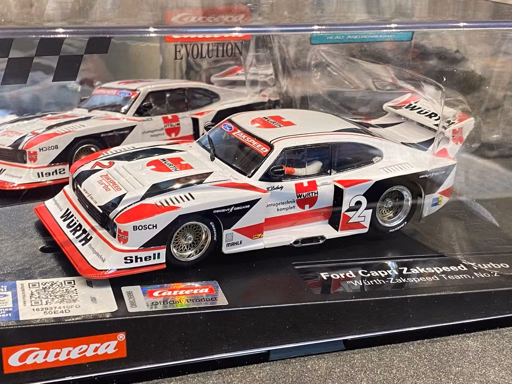 Skala 1/32 Analog slotcar fr Carrera: Ford Capri Zakspeed Turbo "Würth-Zakspeed-Team #2