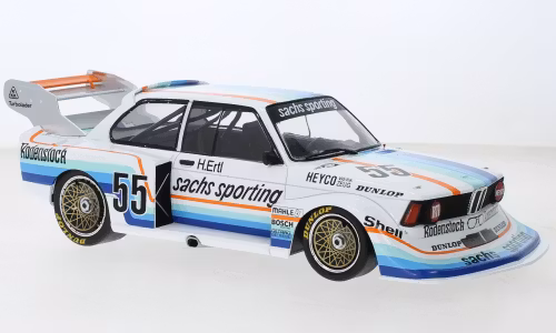Skala 1/18 BMW 320 Gr.5, No.55, Sachs, DRM, Nürburgring 1978 fr MCG/Model Car Group