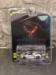 Skala 1/64 Chevrolet Corvette C8 Stingray 22', Silver fr Greenlight "Exclusive"